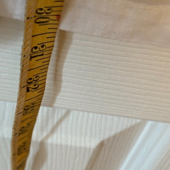 Bryn Walker Linen White Tunic Top with side slits - Picture 9 of 13